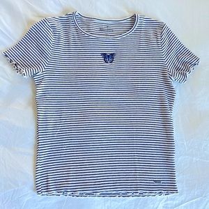 Hollister striped butterfly t-shirt